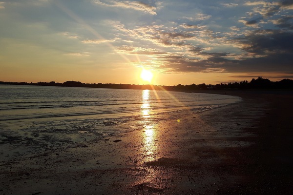 På stranden, liggestole