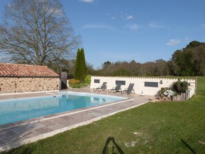 Outdoor pool - Cottage Roussille in Mompazier (Capdrot)