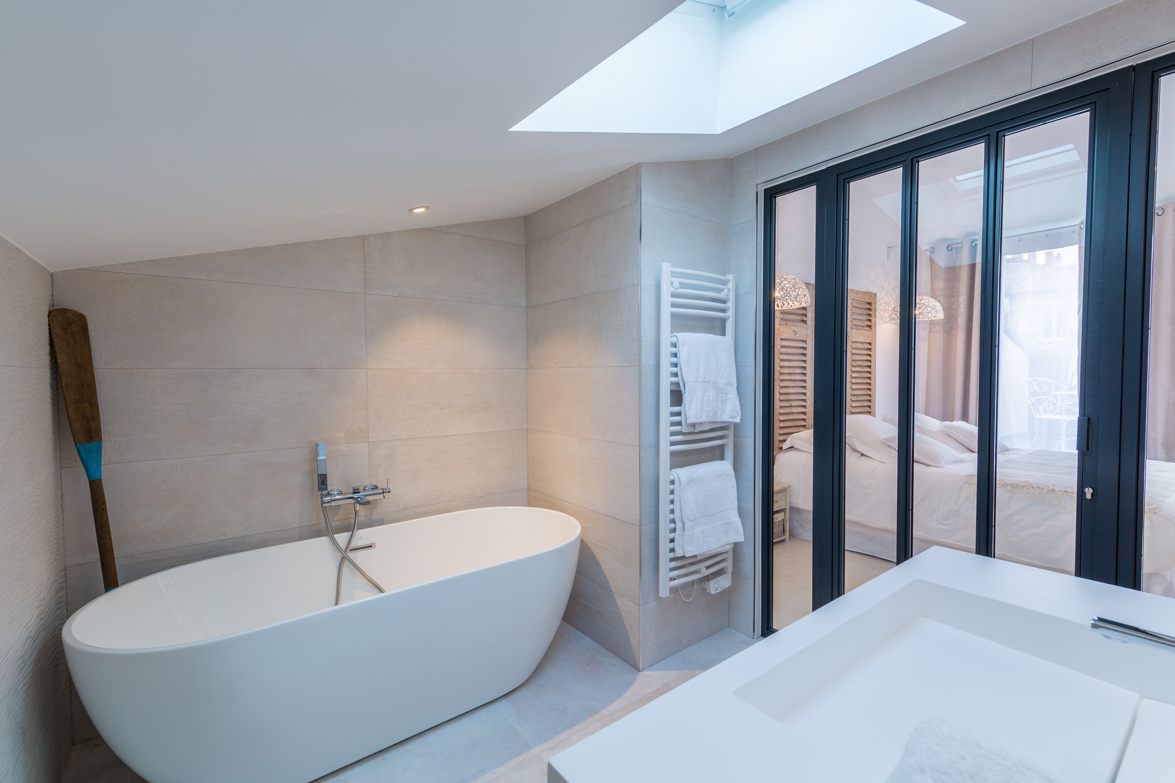 La salle de bain de la chambre "Ile aux Oiseaux"