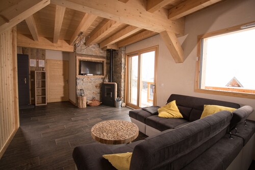 Luxury chalet in the Montchavin-les-Coches resort. 