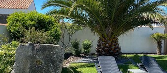 Ile de Noirmoutier huset komfortabel, inngjerdet hage nær sjøen og havnen