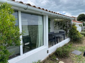 Outdoor dining - Village house - Stunning sea view - Calm - Beach - Near La Flotte (La Flotte)