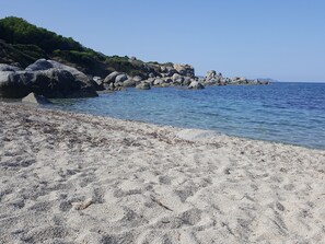 Vlak bij het strand