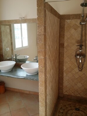 Bathtub, hair dryer