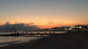 Vlak bij het strand