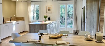 Maison tout confort avec piscine et tennis privés au coeur de la provence verte