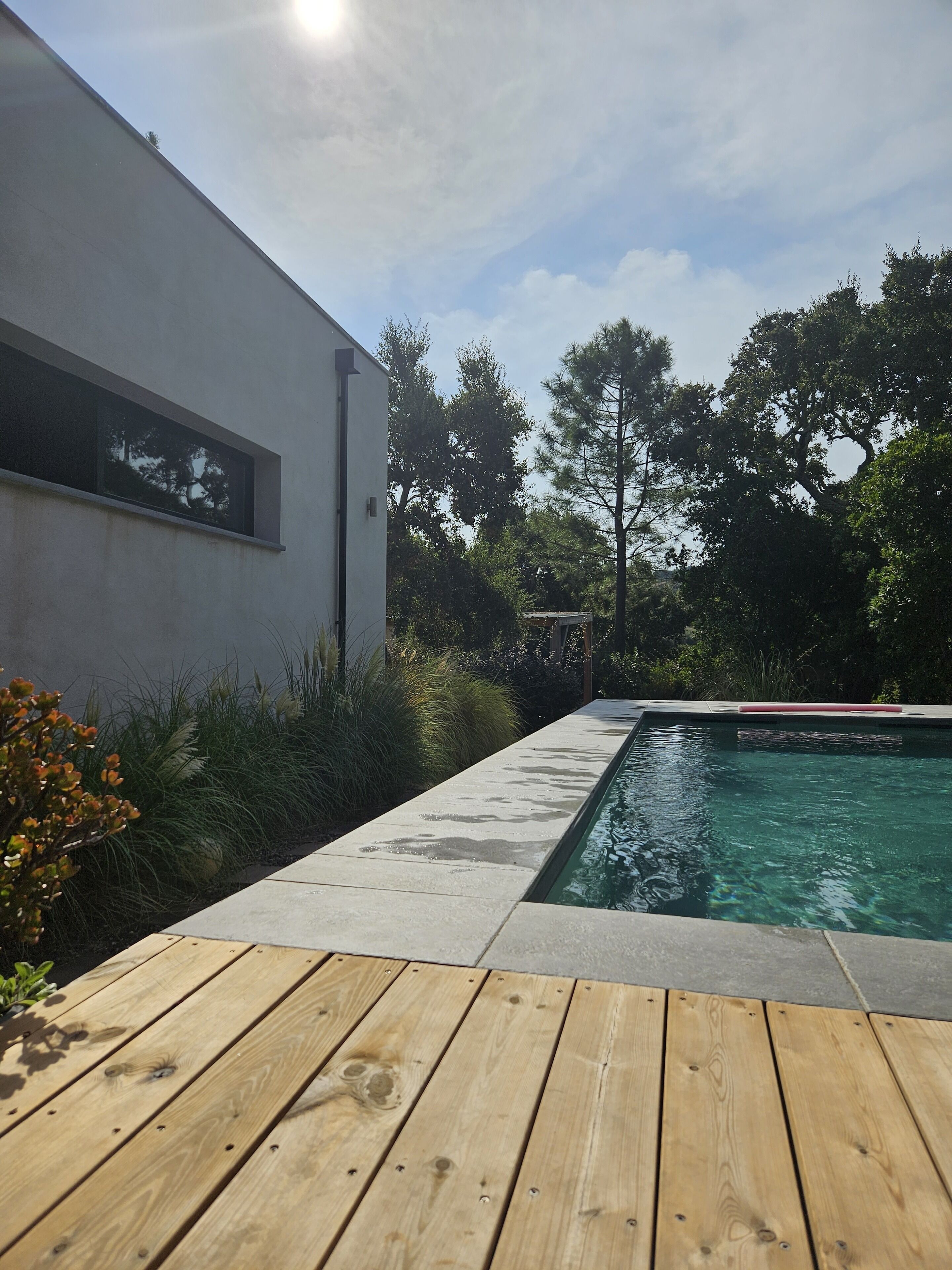 Piscine extérieure, piscine chauffée