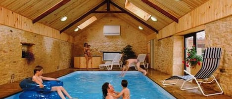 Indoor pool, a heated pool