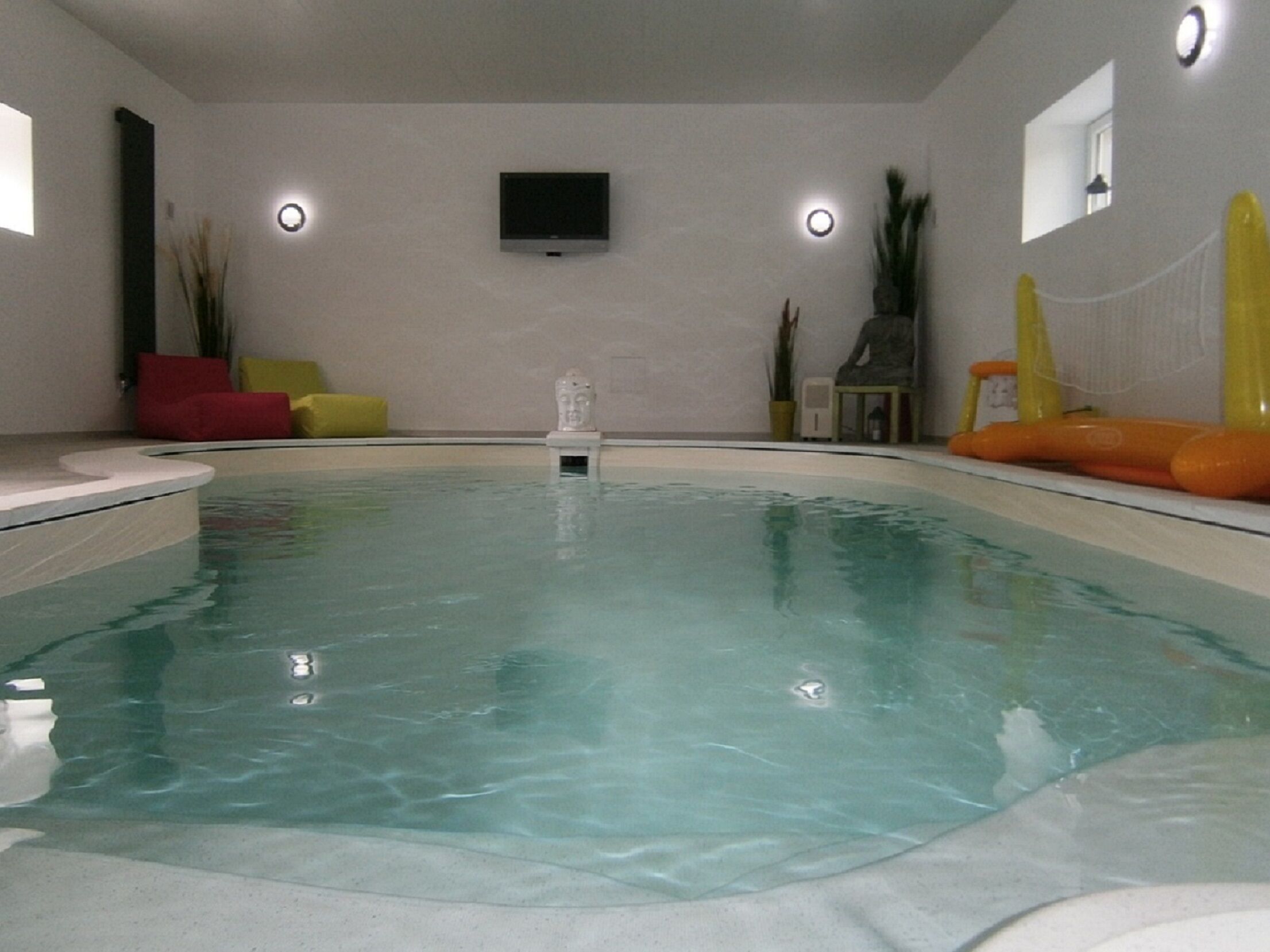 Indoor pool, a heated pool