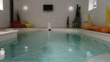 Indoor pool, a heated pool