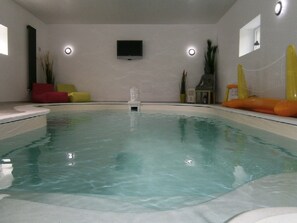 Indoor pool, a heated pool