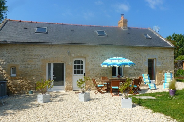 Maison normande typique du Bessin