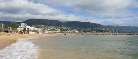 Aan het strand