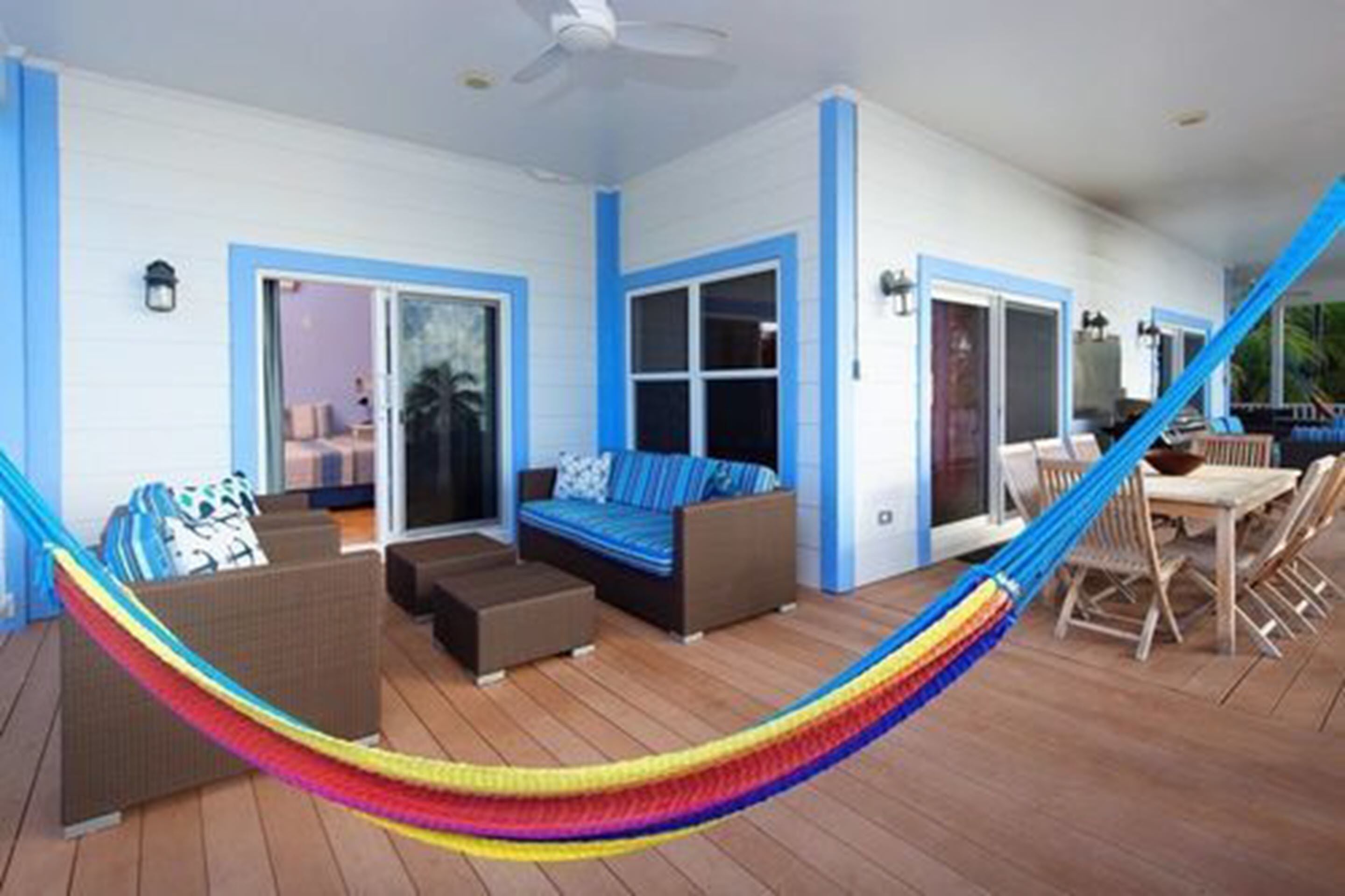 Villa familiar, varias camas, para no fumadores, vista a la playa | Terraza o patio