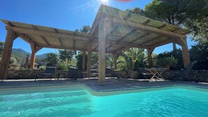 Outdoor pool - Villa Fiumicello, Saint Florent, Corsica, Private Pool, No Neighbors, Holidays (Oletta)