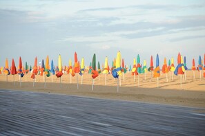 Playa en los alrededores y camastros 