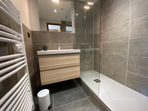 Shower, hair dryer