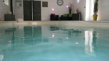 Indoor pool, a heated pool