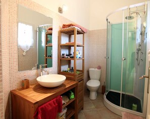 Shower, hair dryer
