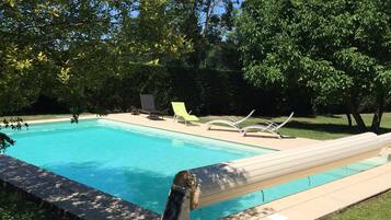 Piscine extérieure, piscine chauffée
