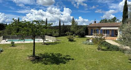 villa, countryside, quiet, spacious (8 persons), secure swimming pool.