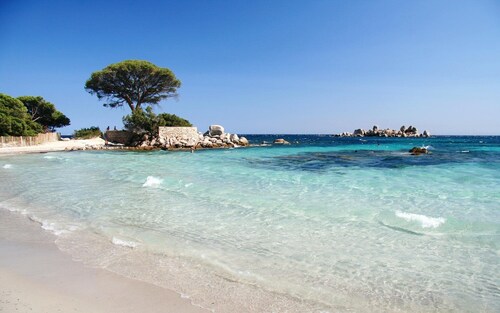 3 min from Palombaggia, Magnificent Corsican sheepfold with private pool and garden