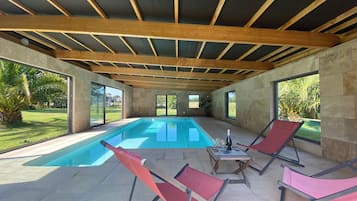 Indoor pool, a heated pool