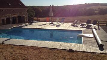 A heated pool