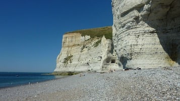 Vlak bij het strand