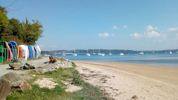 Vlak bij het strand