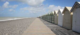 Pavillon F3 de Plain Pied à 900m de la mer, jardin clos, wifi , en Baie de Somme