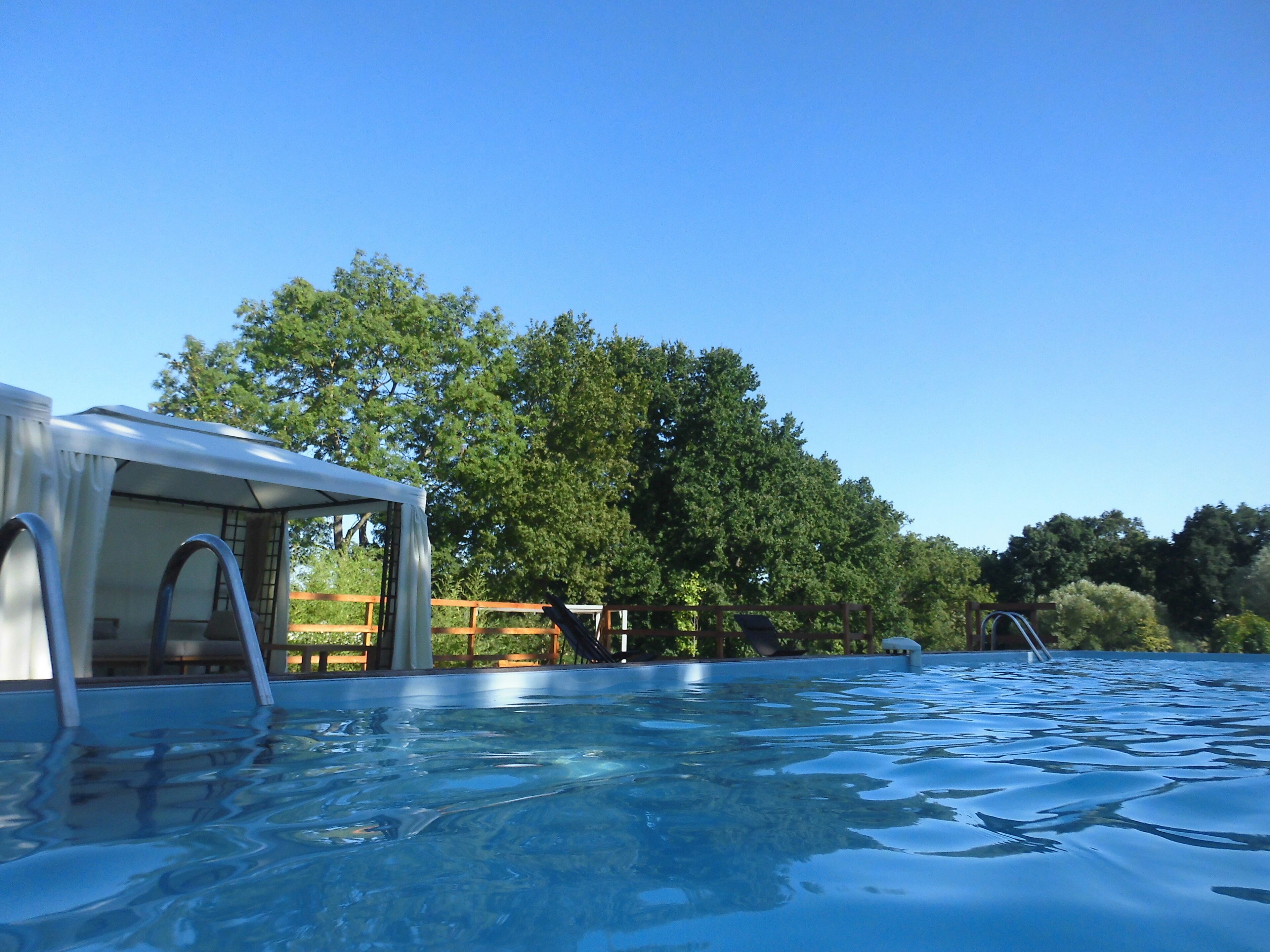 Piscine extérieure, piscine chauffée