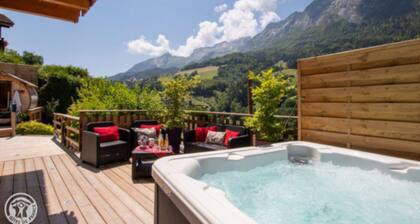 Chalet Haute Savoie sauna jacuzzi privés Calme confort wifi domaine du fraizier
