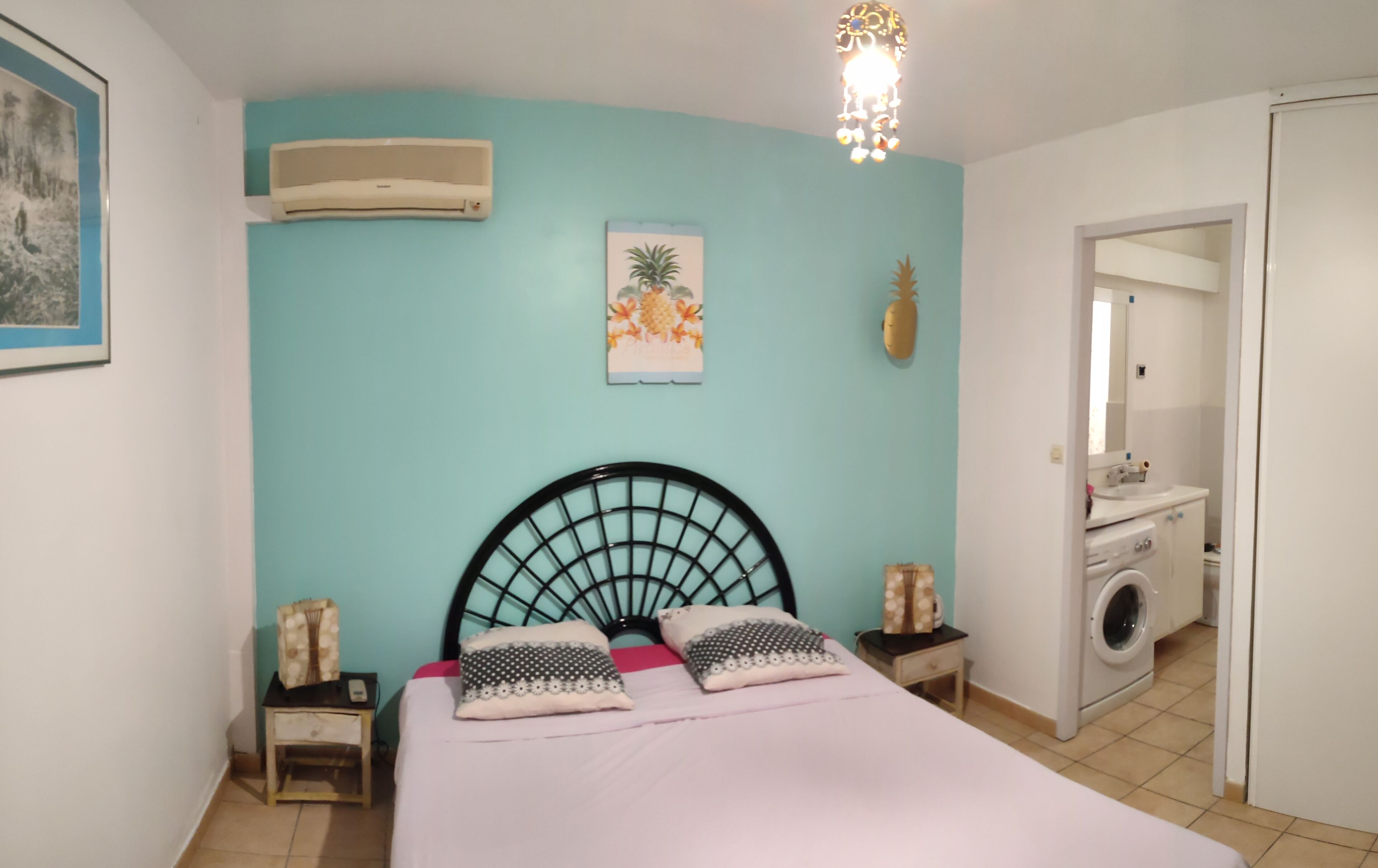 2 chambres, fer et planche à repasser, draps fournis