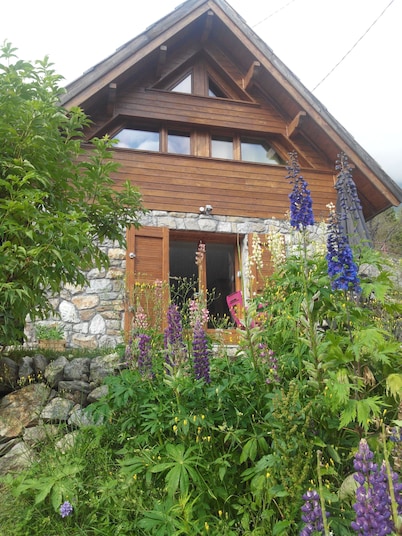 Mountain cabin above Lake Boréon