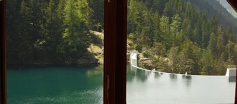 Mountain cabin above Lake Boréon