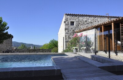 Architect's gite in 18th Century Mas, at the heart of the Southerner Ardeche