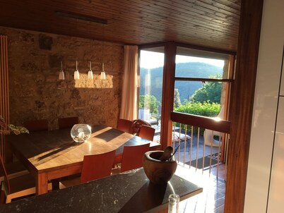 Listed architect-designed house with private SWIMMING POOL VALLEY VIEW