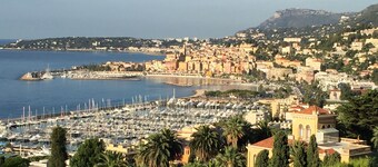 in the heart of Menton and feet in the water