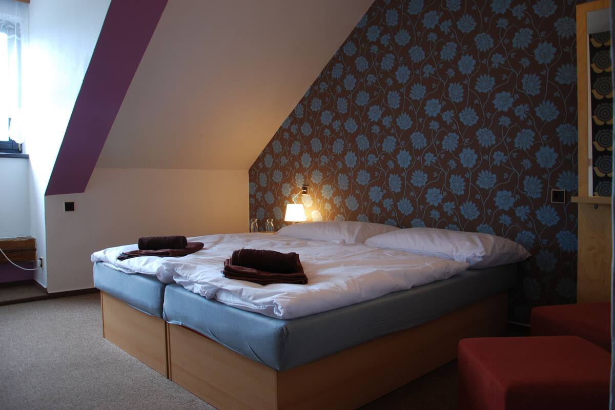 Double or Twin Room, 2 Twin Beds, Non Smoking | Blackout drapes, WiFi (free), bed sheets