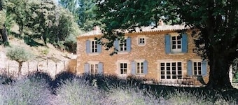 Traditional Provencal farmhouse with pool in exceptional site