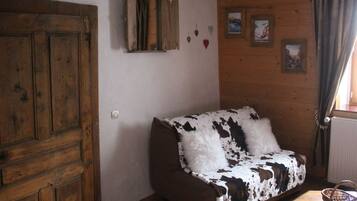 TV, DVD player, books, offices