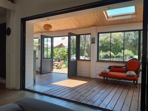 Authentic wooden villa 200 m2 - 4 bedrooms, terrace, swimming pool, LA VILLA JO  