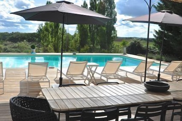 Een verwarmd zwembad