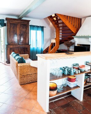 TV, table football, ping pong, books