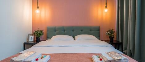 1 室のベッドルーム、アイロン / アイロン台、WiFi、ベッドシーツ