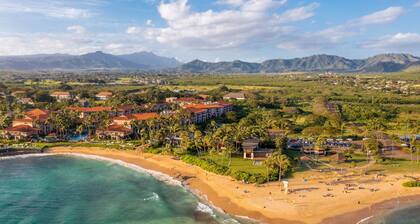 Kiahuna-istutus osittainen merinäköala, ylimmässä kerroksessa, 4 minuutin kävelymatka rannalle + kunto + uima-allas