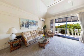 Smart TV, DVD player, books, stereo