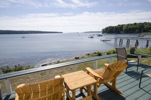Terrace/patio - Your Windows To The Ocean, Lobstering Village, And Private Floating Dock! (Bremen)