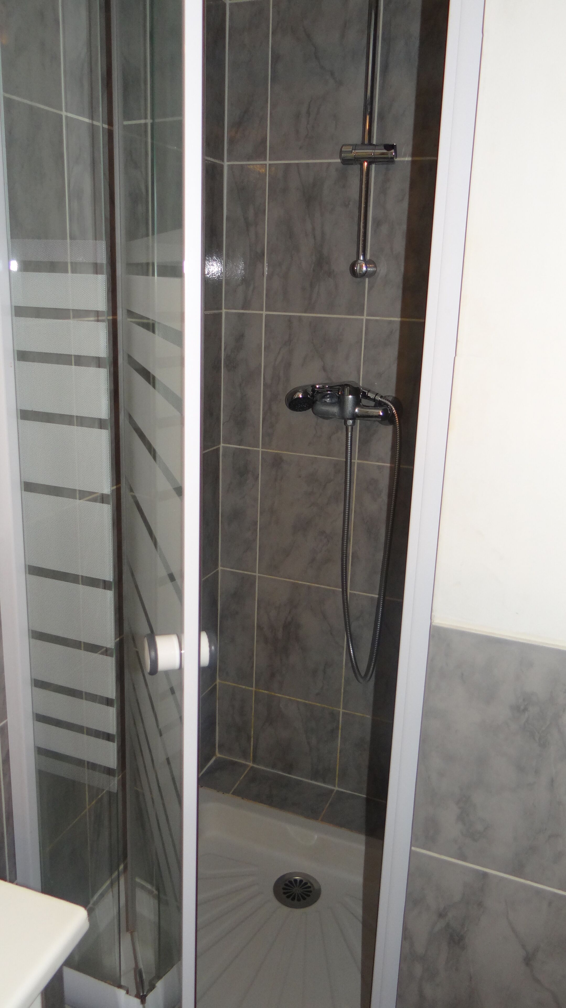 Shower, toilet paper